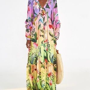 Farm Rio- Amazonian Ombré Maxi Dress